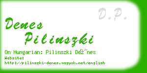 denes pilinszki business card